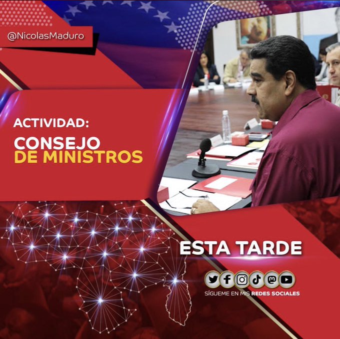 #2Mar | Hoy el Pdte. @NicolasMaduro encabezará Consejo de Ministros para afianzar las políticas sociales en beneficio del pueblo venezolano. #VacunaEsperanzaYVida