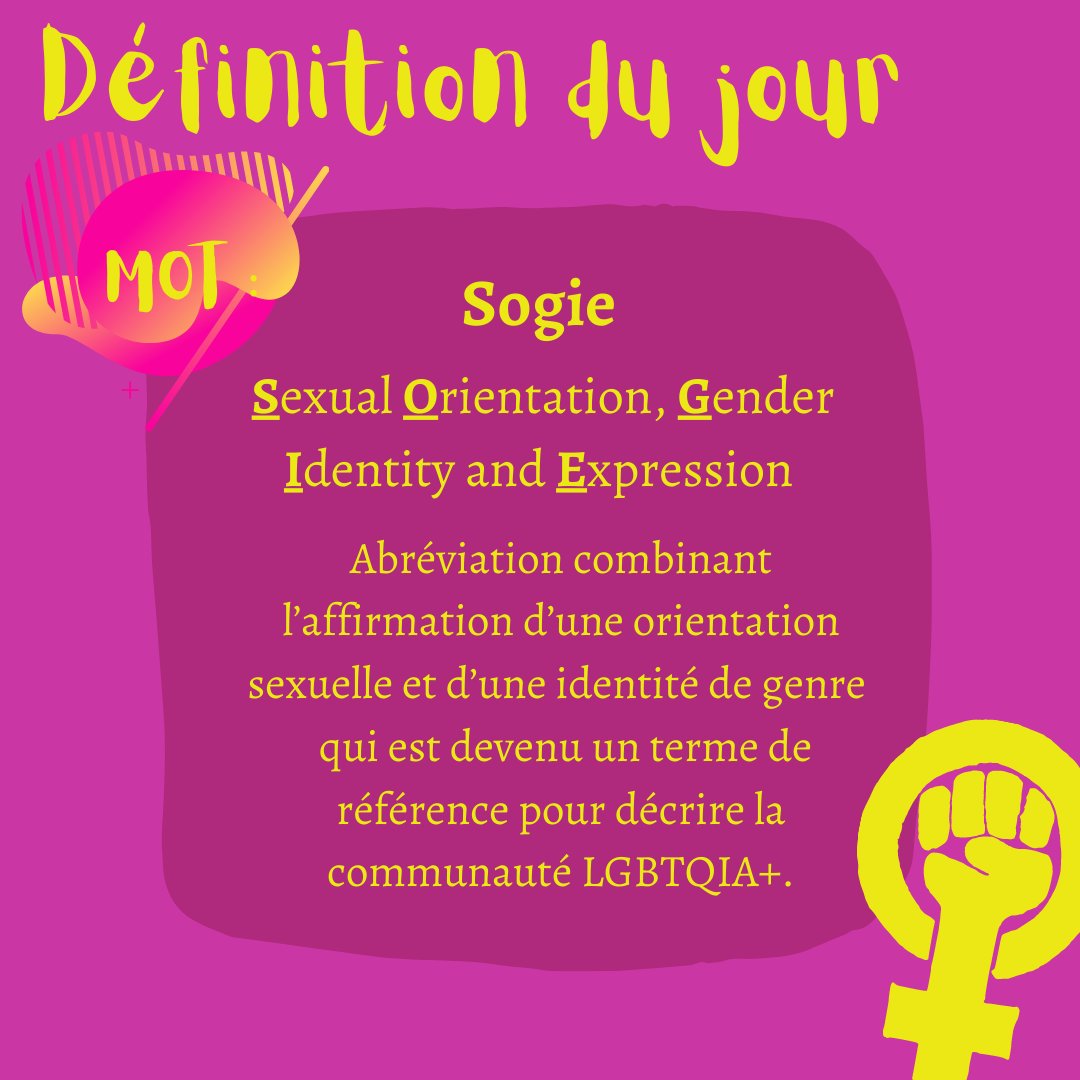 Les définitions continuent !