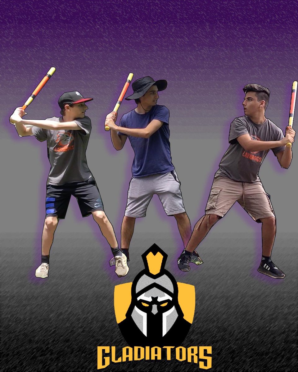 BWBWiffleball's tweet photo. Introducing our newest team to the league in 2021, the Gladiators! They will replace the Lavahogs franchise in the North after their 9-years in the league. AJ’s bat and Brandon’s pitching will be key along with Austin’s defense as this franchise looks to shock the league in 2021! https://t.co/hPx2puYZS0