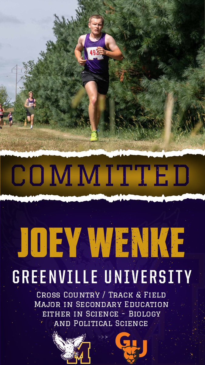 Congratulations and best of luck Joey! Joey will join <a href="/xc_greenville/">Greenville T&F, XC</a> while attending <a href="/GreenvilleUniv/">Greenville University</a> 
Looking forward to seeing Joey compete one more season this Spring with the Sages! #GoSages #GoGUPanthers
