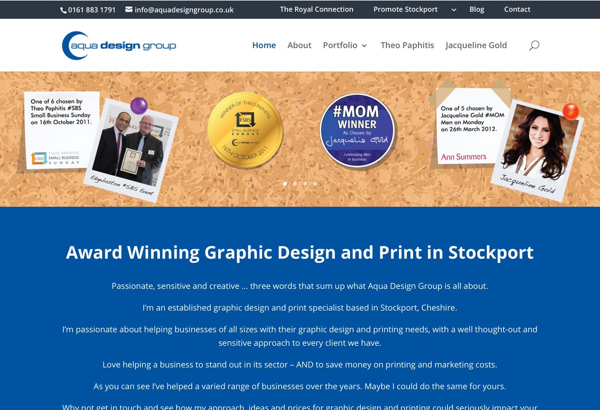 So you’ve won <a href="/TheoPaphitis/">Theo Paphitis</a> #SBS this week. What do you do now? This is what I’ve done. Created a #badge, #blogs and page on #website, put in #brochure and put on #banner 😊 #Stockport #SBSwinnershour aquadesigngroup.co.uk