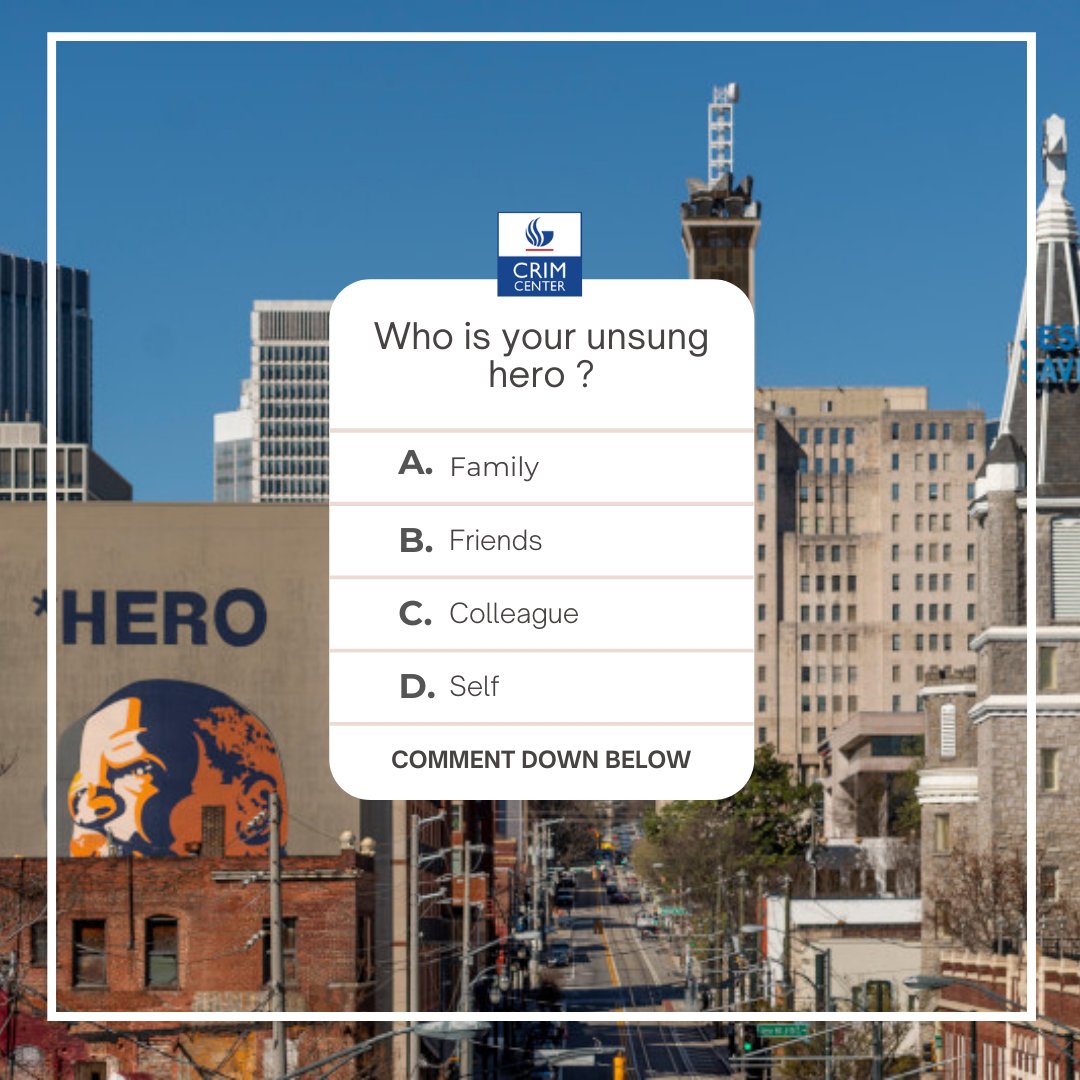 Happy Tuesday Crim Family! Who is the unsung hero of your life? We want to hear about the people in your life who have been doing the work! Tell us about them down below in the comment section.

Our unsung hero is every person who has been doing the work within our community! 💙