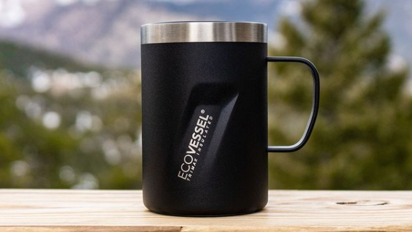 EcoVessel TRANSIT Stainless Steel Travel Mug/Coffee