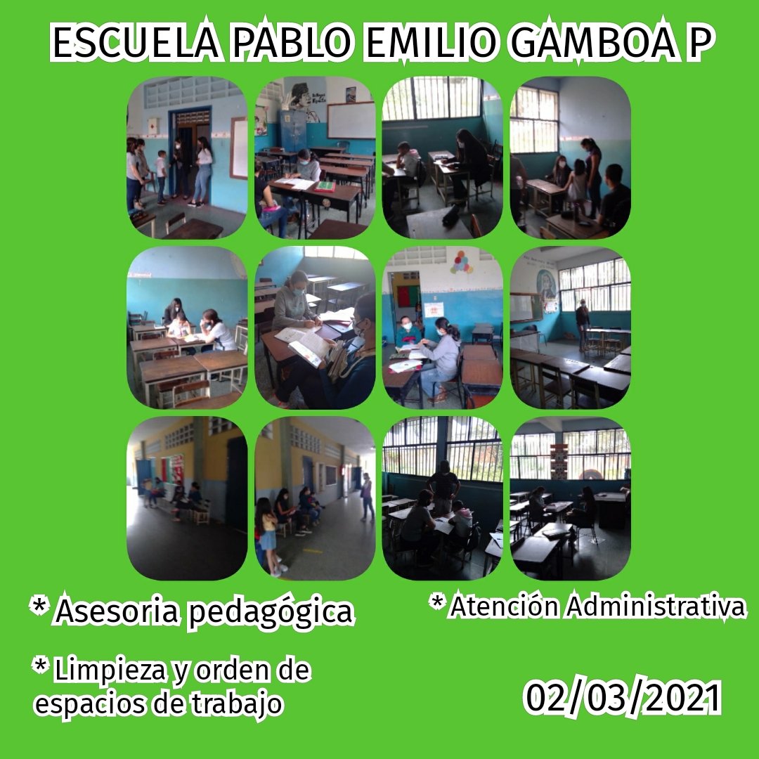 Atención de padres madres y representantes  en semana de flexibilización siguiendo las medidas de Bioseguridad.