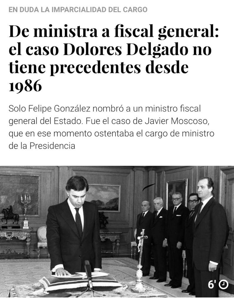 Tonicanto1's tweet image. Dolores Delgado, la Fiscal General del Estado que antes fue ministra de Justicia, quiere desvincular la imagen de la Fiscalía de la del Ministerio de Justicia. 

Parece un chiste pero no lo es.