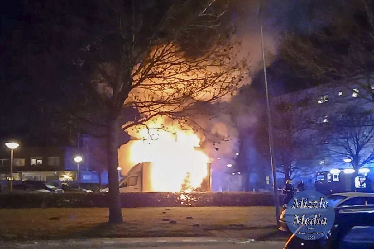 Melding middelbrand Regenwulp Velserbroek