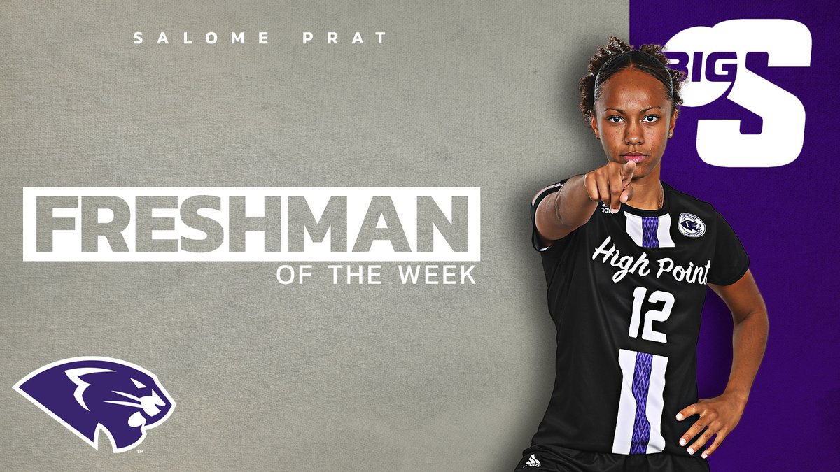 She sealed a BIG conference win with her 46th minute tally!

@HPUWSoccer1999's Salome Prat is the #BigSouthWSOC⚽️ Co-Freshman of the Week!