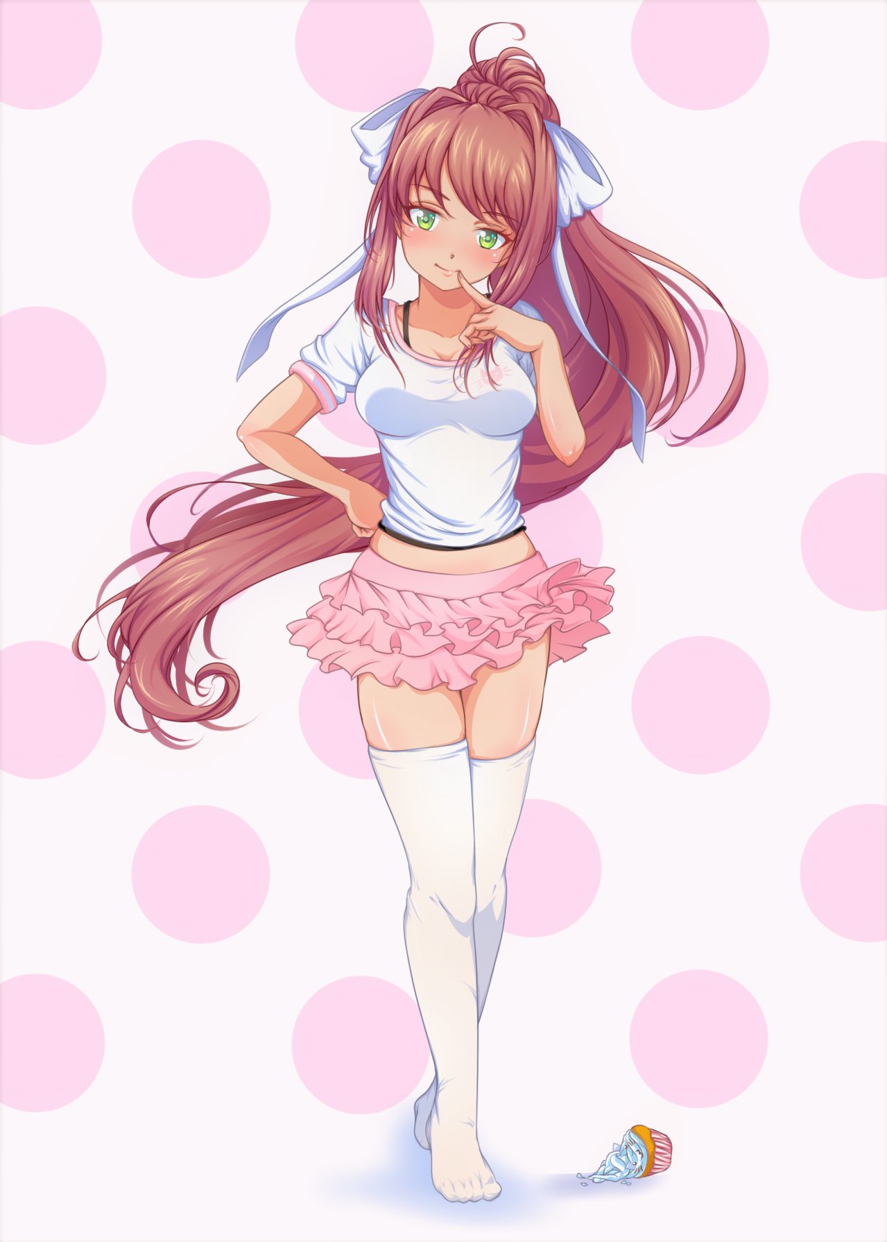 tudo por pura espontânea vontade 😸💚 #JustMonika #DDLC #DokiDokiLiter