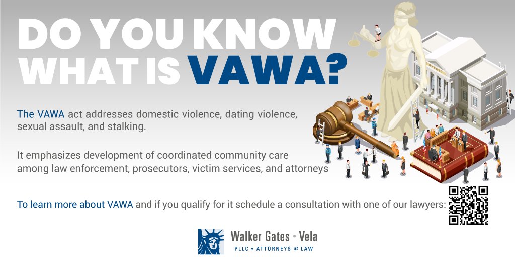 WalkerGatesVela's tweet image. Have you or a loved one been #victimsofabuse by the hands of an US Citizen or legal resident? #VAWA is here for you through this situation and to help you with your #immigration status. 
You are not alone! Contact one of our #lawyers if you need any assistance.