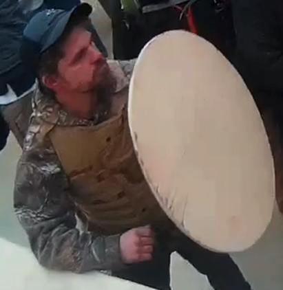 FBI's tweet photo. Help the #FBI capture the rest of the individuals who took part in the violence at the U.S. Capitol. Visit https://t.co/iL7sD5efWD if you have information regarding this participant. When you leave a tip, refer to photo 243. https://t.co/xSk1pLVSJ2