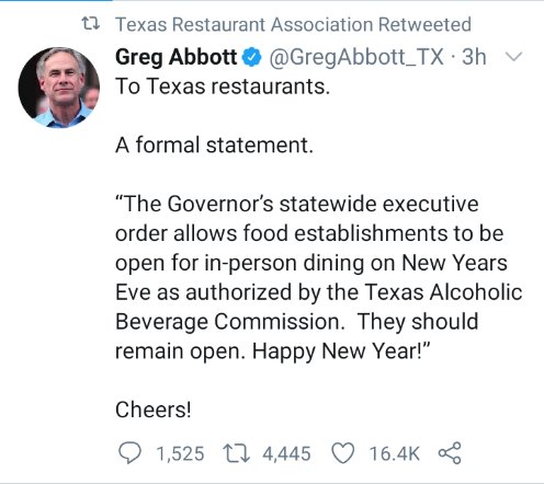 OrganizingTexas's tweet photo. @TXRestAssoc @GovAbbott lol we already know you don't care about restaurant workers don't worry https://t.co/CsY0JEK4xp