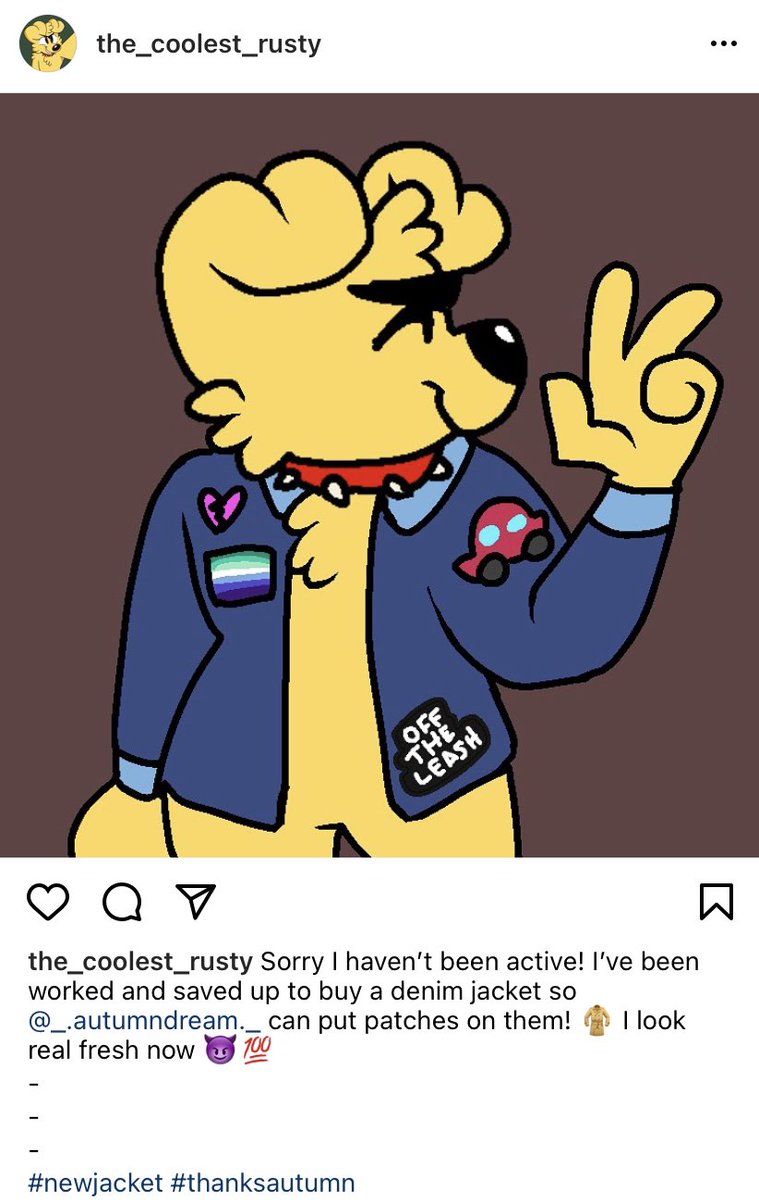 rusty_arcade's tweet photo. Rusty got a new jacket for putting on patches! Autumn helped him sow them on

#zoophobia #zoophobiarusty #zoophobiaruben #RustyZP https://t.co/3DtWJ3wYxt