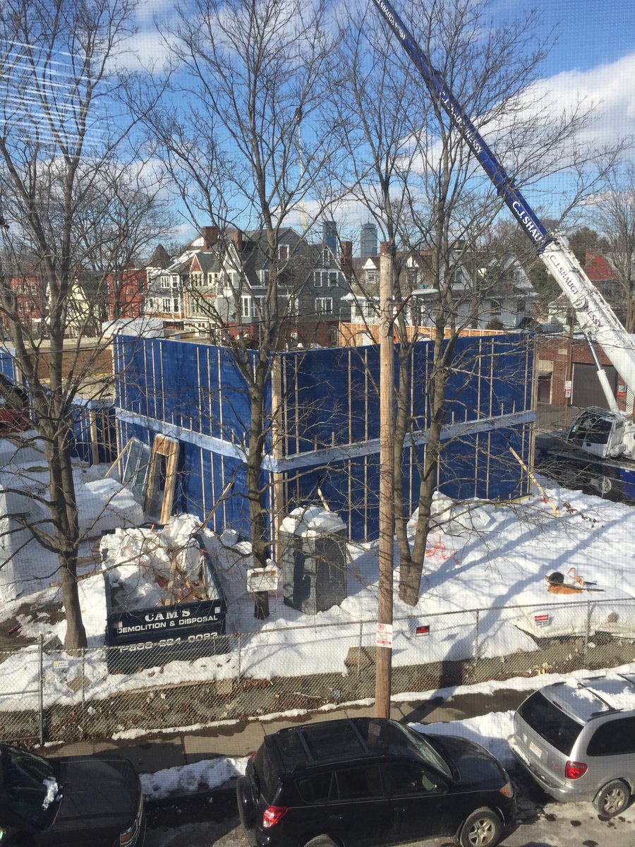 roxburyqueenpin's tweet photo. @RUN86578957 
Disgusted with the decision of the city councilors zba and mayor to allow this to happen. Rare City view for blacks and browns given to the “new comers”. Shameless https://t.co/BRhE5bl2DV