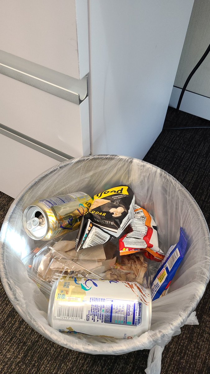 DuranMoney's tweet photo. Into the 4th hour of a zoom based strategy session and I'm slaying the snacking game: peanuts, popcorn, cheetos (really?) Multiple flavored waters.... but hey I did have salad for lunch (pity bout the bacon). Should be ten pounds heavier by Wednesday!  #letsgotuesday! https://t.co/9ZM5fnE4TB