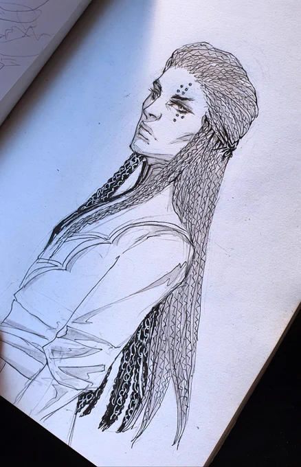 What if...??? long hair..? #netflixcastlevania #sketch 