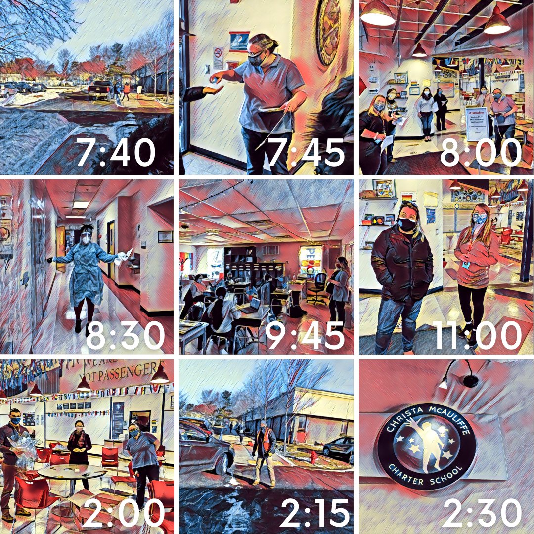 So many happy scholars and teachers 😁. Comment on this post to help us appreciate all of the McAuliffe faculty who made today happen smoothly! 👏Shout out to all week B scholars in attendance for such a great start.🙌 😍 #edthataddsup #hybridlearning <a href="/mass4charters/">MCPSA</a> <a href="/eleducation/">EL Education</a>