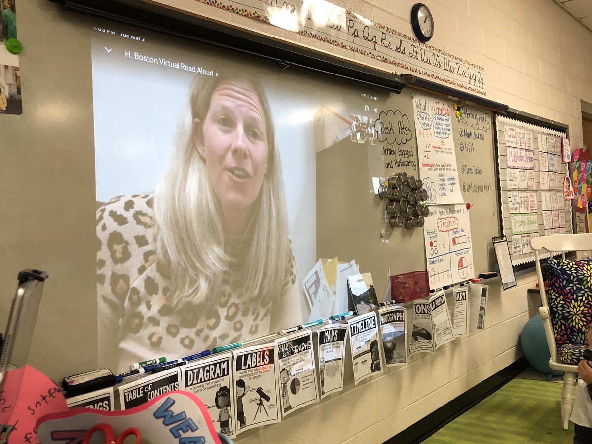 We loved having virtual guest readers for #ReadAcrossAmerica. Thank you Grant Kelley @mhcsportscenter and @HeatherMTSS for sharing some great books with my students! #dawnmcmillan #sneetches