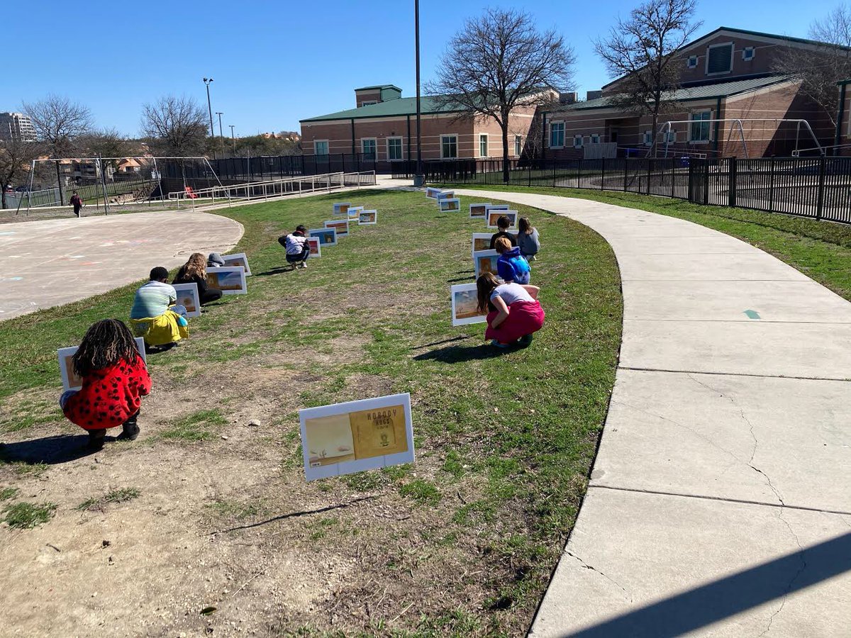 Celebrating Read Across America AND Northside Reads 21 for 2021 with a storywalk. Read anywhere you can, just READ!