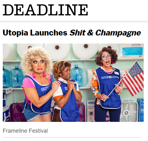 13thGenFilm's tweet photo. "U.S. sales firm @UtopiaMovies has acquired world sales rights to @DarcyDrollinger’s Shit & Champagne." Produced by Drollinger, Brian Benson, Michelle Moretta, @MarcSmolowitz, & exec produced by Jen Rainin, it premiered at #FL44. Read more: 👉 https://t.co/sK9eiujmuy 💩🍾🎥🏳️🌈 https://t.co/N6wCANEWWS