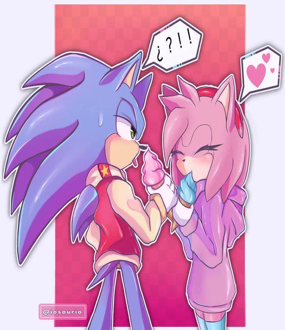 VaeKibouIny — Sonic x Amy but movie version! 🎢🦔🦔🎡 this is my