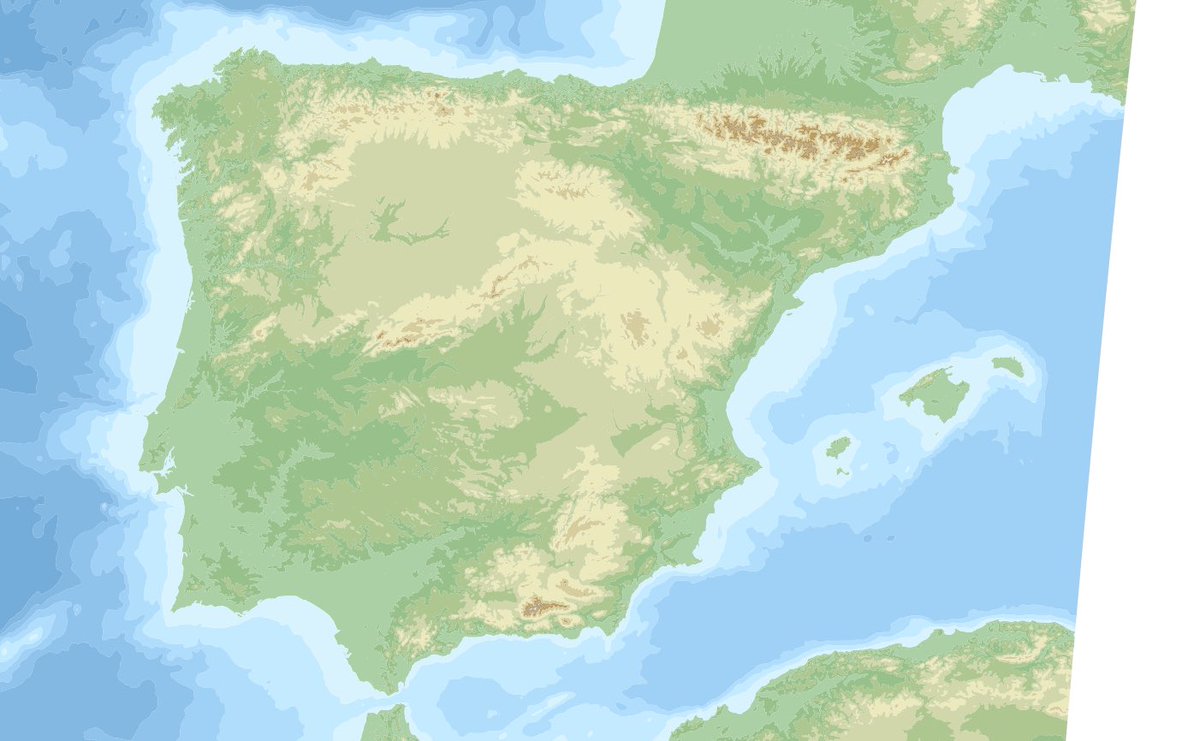dhernangomez's tweet photo. New version of #mapSpain on CRAN, with data from CartoBase: administrative boundaries, rivers, railway, hypso/bathymetry... more info on https://t.co/YYFeeNGCaL #rstats #rspatial @IGNSpain https://t.co/wRcYucYPDh