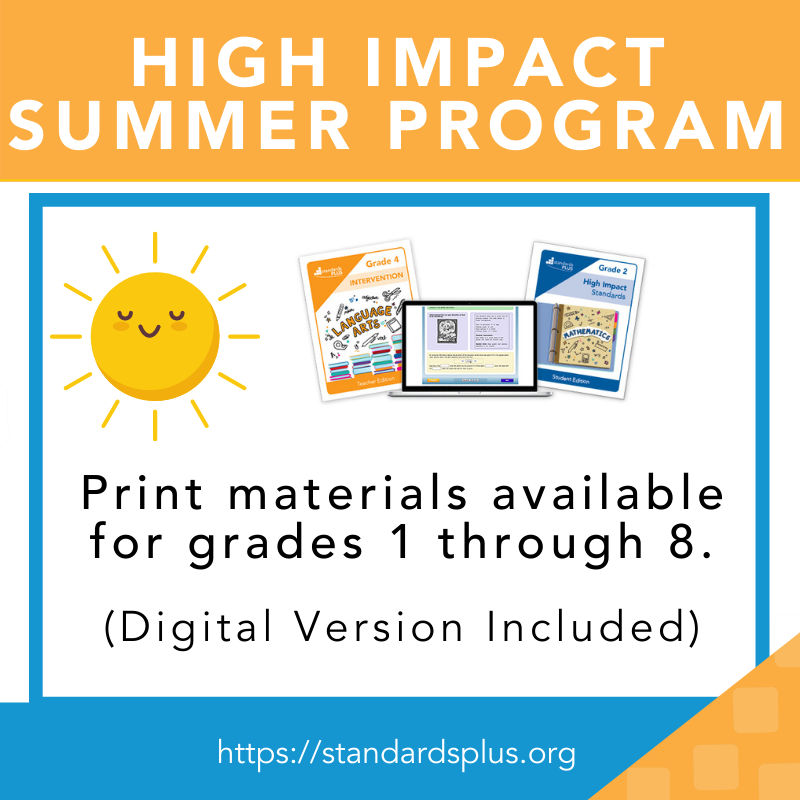 standardsplus's tweet photo. Get students ready for the next school year with Standards Plus' High Impact Summer Program. Available for grades 1 through 8. Digital version included. https://t.co/vlnTrjBUm9 https://t.co/6mMHtmnv3Y