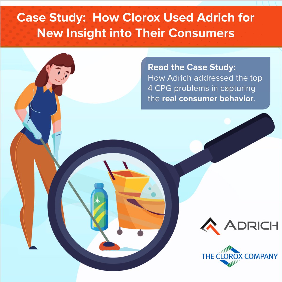 Case Study: how <a href="/cloroxco/">The Clorox Company</a> used Adrich to gain new insights on their consumers, which couldn’t have been found in traditional #marketresearch methods from “claimed” sources hubs.ly/H0Hy86J0
#CPGbrands #ConsumerInsights  #ConnectedProducts #SmartPackaging