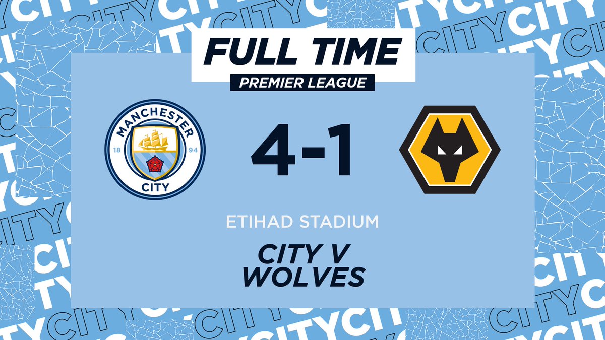 Manchester City On Twitter Full Time Our Relentless Form Continues 21 Wins In A Row In All Competitions 28 Games Unbeaten To Equal Our Club Record Run 4 1