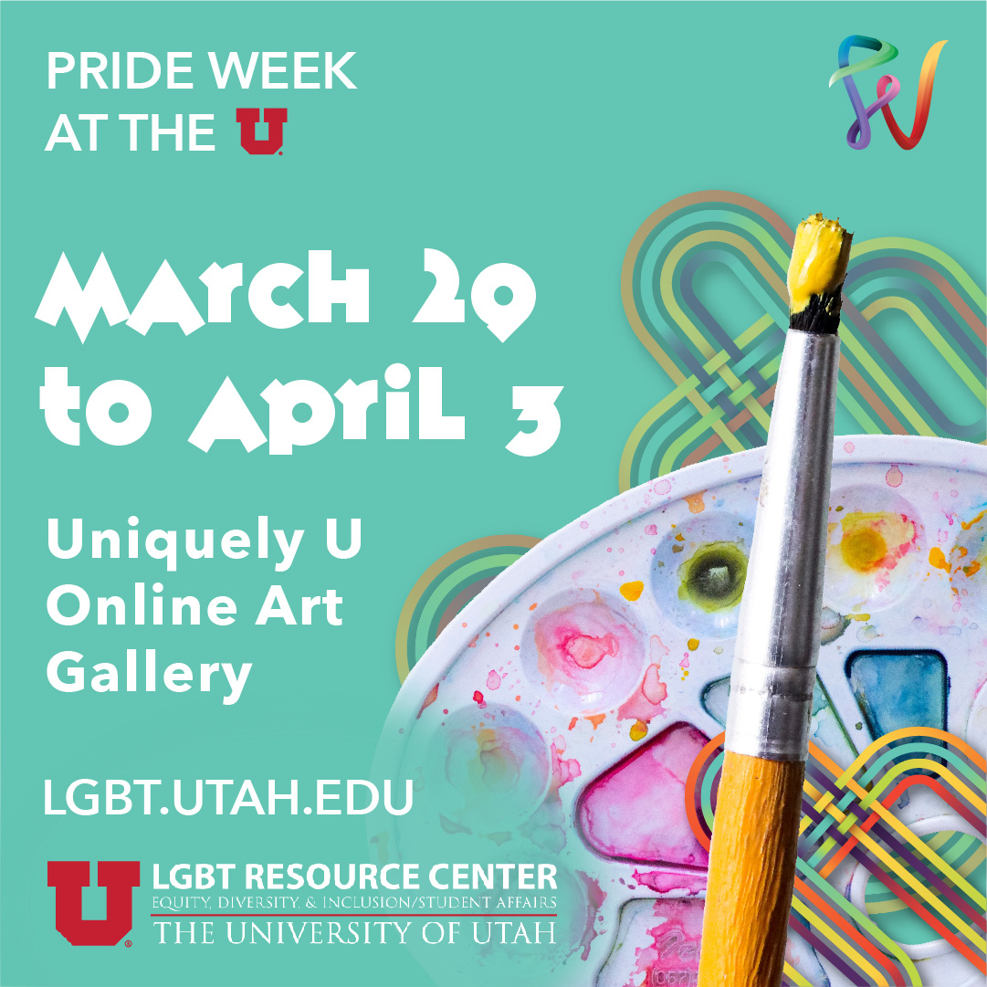 UofU LGBTRC (@uofulgbtrc) on Twitter photo Have you heard of the <a href="/UUtah/">University of Utah</a> Pride Week Art Show?
The deadline to apply for a grant has been extended, and details on how to submit your work to the competition is coming soon!
Look out for updates at ➡️ lgbt.utah.edu/events/pride.p…
<a href="/UofUFineArts/">UofU Fine Arts</a> <a href="/umfa/">UMFA</a> <a href="/utahmoca/">UMOCA</a> Have you heard of the <a href="/UUtah/">University of Utah</a> Pride Week Art Show?
The deadline to apply for a grant has been extended, and details on how to submit your work to the competition is coming soon!
Look out for updates at ➡️ lgbt.utah.edu/events/pride.p…
<a href="/UofUFineArts/">UofU Fine Arts</a> <a href="/umfa/">UMFA</a> <a href="/utahmoca/">UMOCA</a>