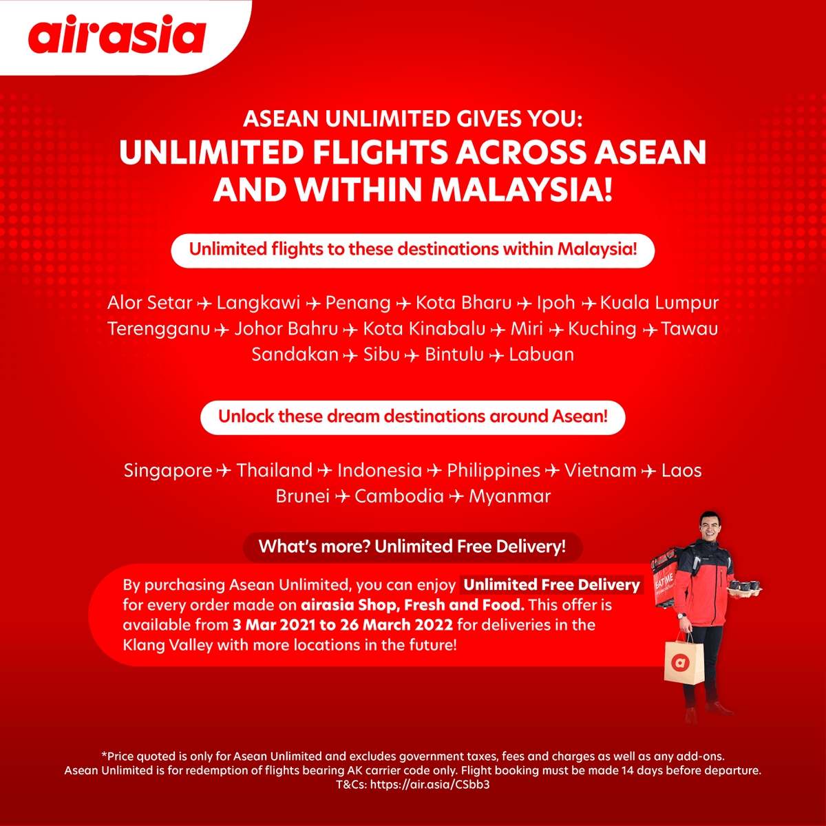 Airasia Super App Pa Twitter Excited About The Asean Unlimited Wondering When Is It Valid Till Want To Know How To Redeem Your Free Deliveries Let Us Help Clear The Air