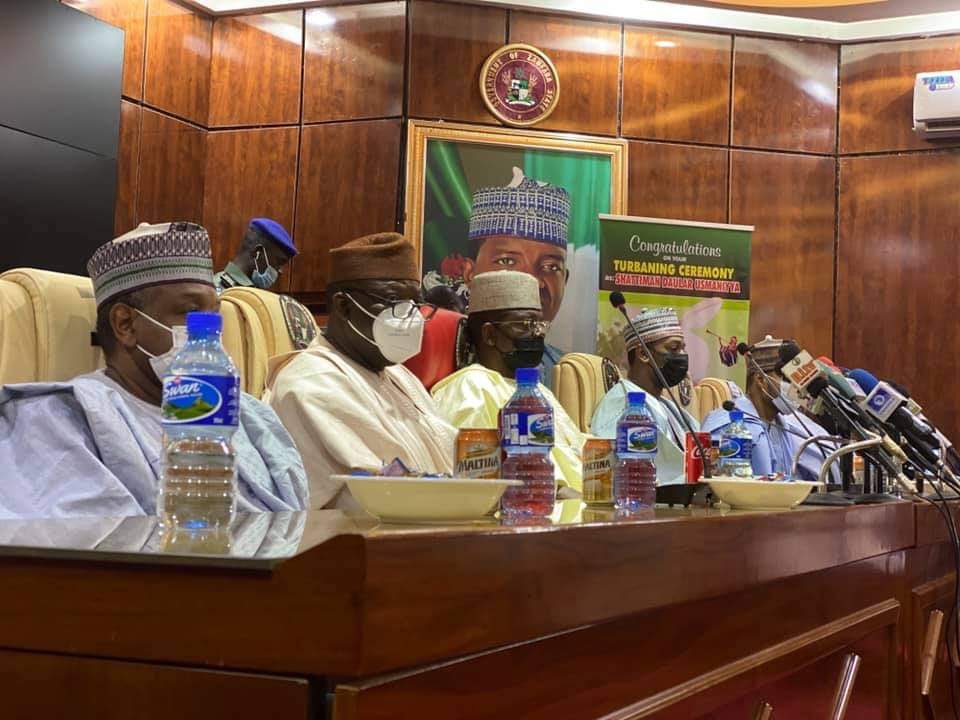 suleanka01's tweet photo. His Excellency Governor Bello Matawalle  receives the delegation of the Nigeria Governors' Forum under the able leadership of Ekiti State Governor, His Excellency Kayode Fayemi who are on a sympathy and congratulatory visit over the successful release of the abducted Jangebe Sch https://t.co/yEDWFsaHe9
