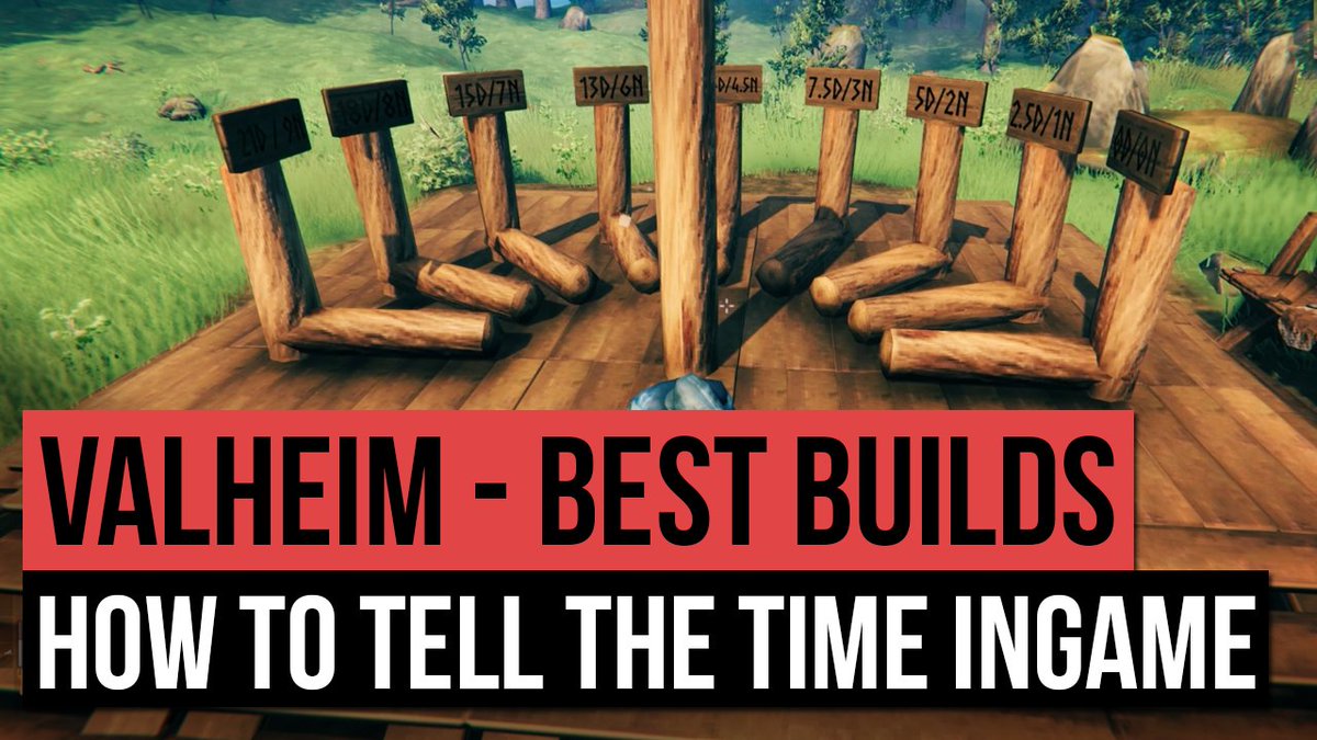 Paradise Central On Twitter Valheim Best Base Builds How To Build A Sundial Tell The Time Level Up Your Base And Know How Many Minutes Are Left In The Day