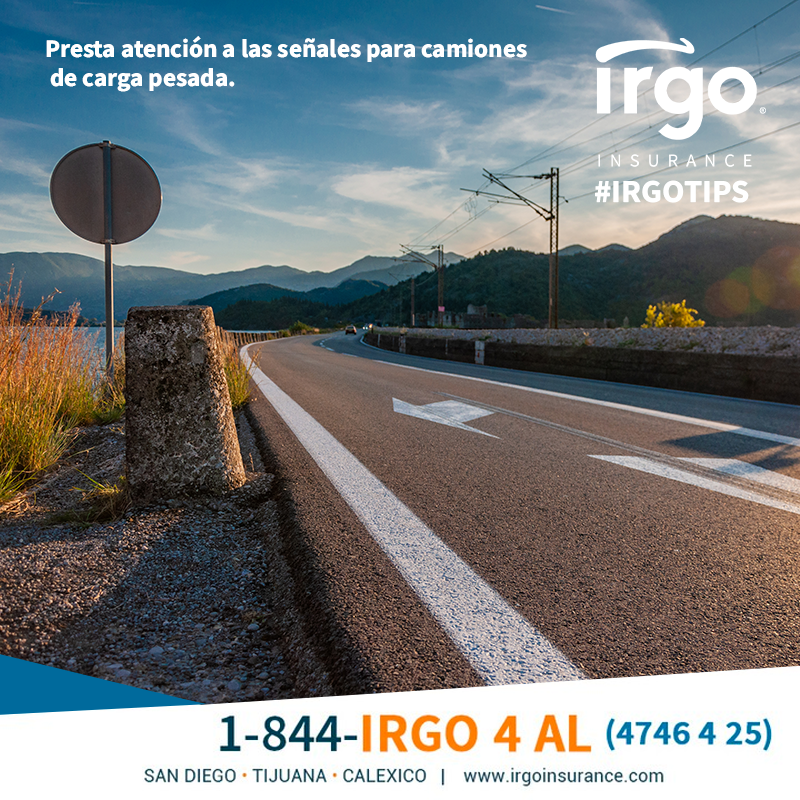 IRGOInsurance's tweet image. #IRGOTip | Presta atención a las señales para camiones de carga pesada.

Para más detalles llámanos:
US 1-844-IRGO4AL
MX 01-800-IRGO000
irgoinsurance.com

#Insurance #IRGO #Seguros #IRGOInsurance #Proteccion #Traileros #TruckStop #TruckersLife #TruckLife