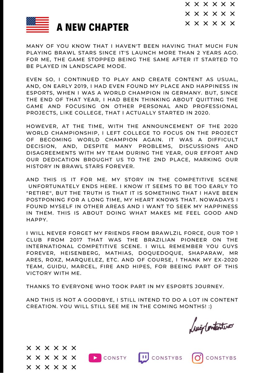 Uma nova página. Obrigado por tudo!