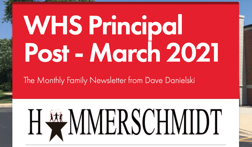 WHS Principal Post Family News- March 2021 edl.io/n1398581