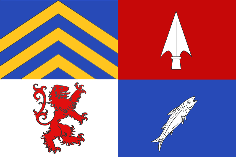 Vexillologie's tweet photo. Le #drapeau #Herrlisheim (G) (@toutelalsace/@regiongrandest) fait son entrée sur liste &amp; carte des drapeaux municipaux 🇫🇷. Rappel: des Armoiries sur un fond blanc c'est notre note de 1/5 niveau design en #Vexillologie. Si seulement il était armorié (D)🤩.👉https://t.co/7AtOUdfXU0 https://t.co/cDlYd1ghco
