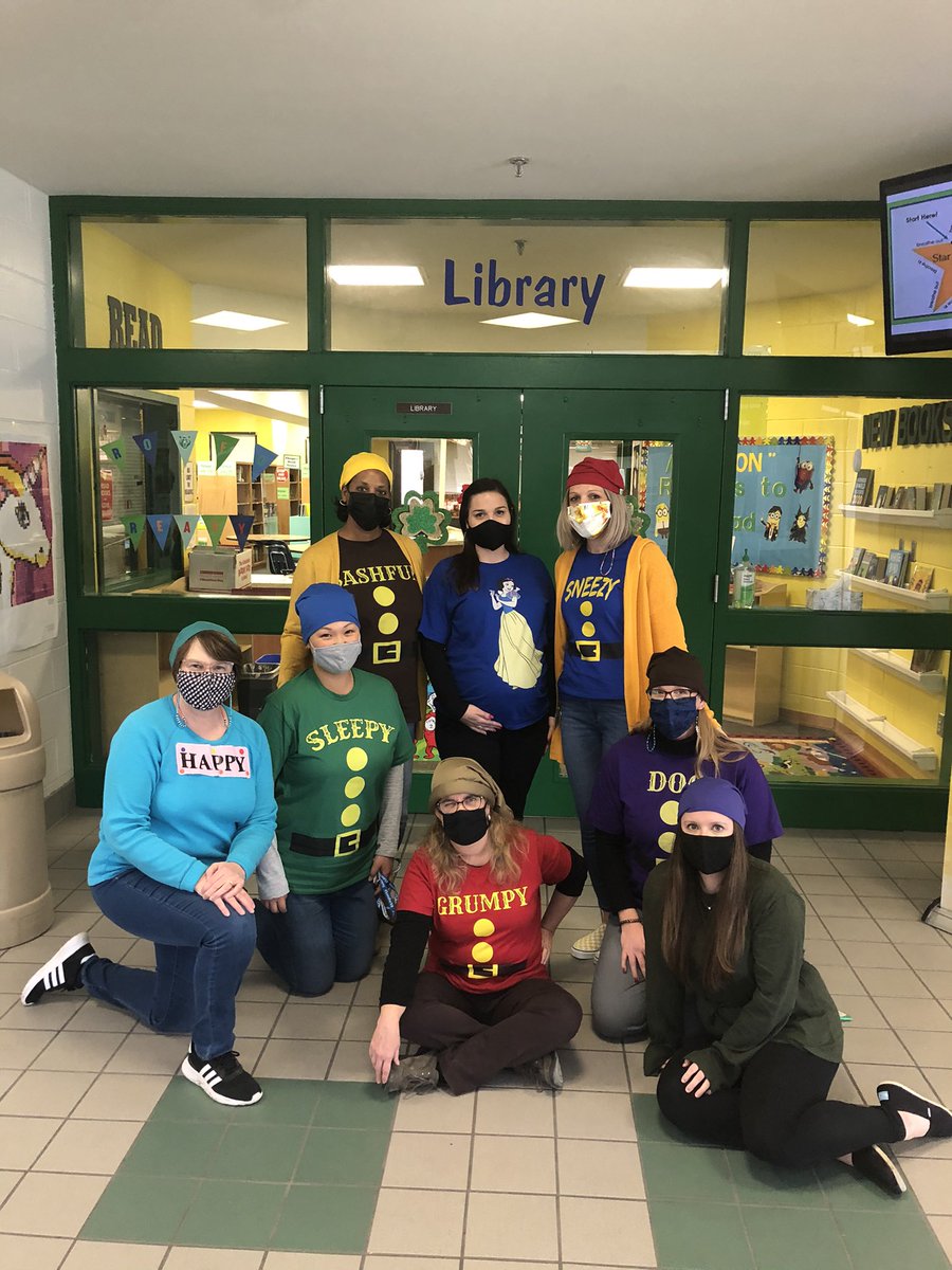 Celebrating Book Character Day with the best SpEd team - Snow White and the Seven Dwarfs 📚💖<a href="/RosemontForest/">Rosemont Forest Elem</a> @Olivia_Mabry
