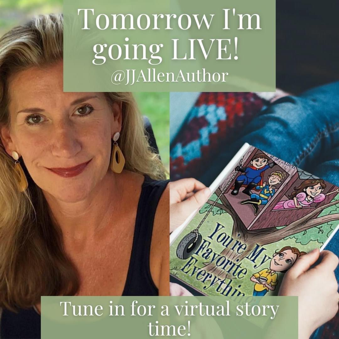 JJAllenAuthor's tweet photo. I'm going LIVE! Join my Facebook Live tomorrow at 3pm for a virtual story time! 💛

Learn more about my children's books here: https://t.co/enwsv38Fgq 📚
.
.
.
#livestream #storytime #childrensbook #childrensauthor #localauthor #virtualstorytime #childrensbook #reading https://t.co/eFPxzUfalI
