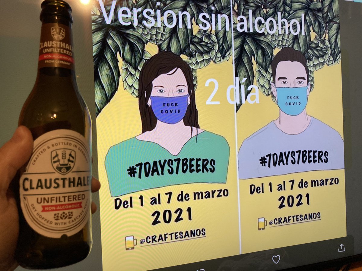 2 día de #7Days7Beers  <a href="/craftesanos/">Craftesanos</a>  versión sin para mi , tiramos de clásicos alemanes sin filtrar ,rica ,Clausthaler