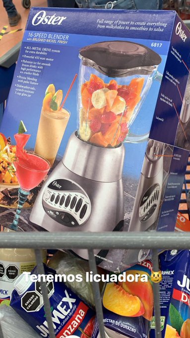 Ya tengo licuadora https://t.co/g9s9nbYLfO