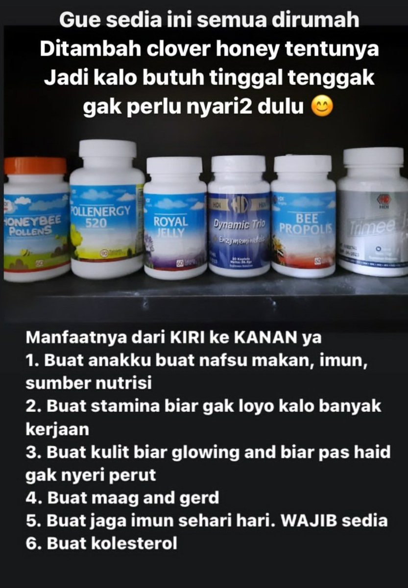 diniafini's tweet image. Mau jaga imun?
#beepropolis #cloverhoney aman banget dikonsumsi setiap hari. Karena kandungannya yang alami, maka aman untuk tubuh dan pastinya meningkatkan imun.
Wajib banget dicoba.