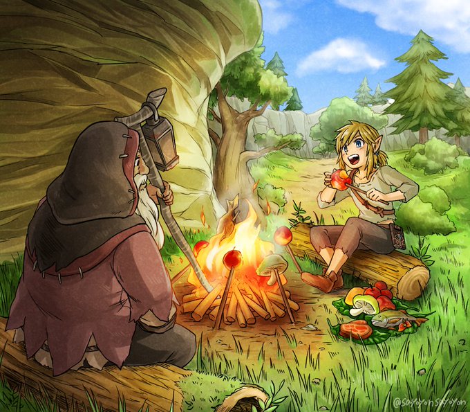 「blue eyes campfire」 illustration images(Latest)