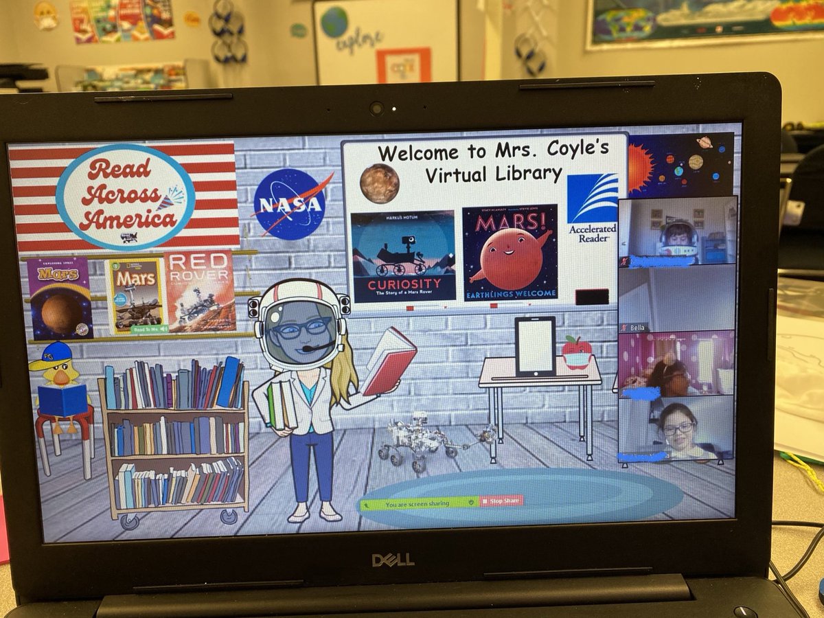 AllSaintsVALib's tweet photo. MARS ⁦@stacymcanulty⁩  excitement has hit All Saints 📚 and Earthlings are reading out of this world books 🚀 #readacrossamerica2021 https://t.co/eD0elK4B8C