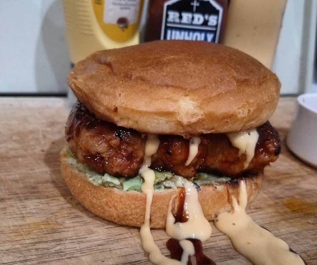 rob_hinds's tweet photo. cool cool cool, I might be getting a little fake-away crazy locked-in.. It took two days and several hours of cooking but I made some McDonalds McRib burgers. Thats normal right?  https://t.co/w7tBG0EGL6  #fakeaway #mcrib #mcdonaldsathome #macdonalds #burgers https://t.co/zOMsJxzxdD