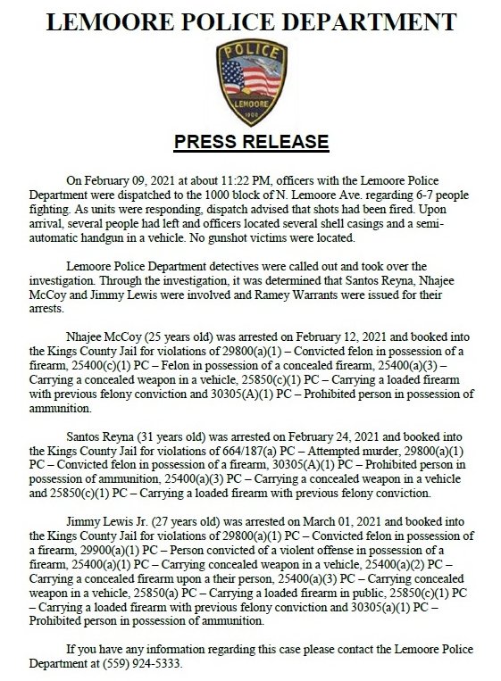 Lemoore PD tweet media