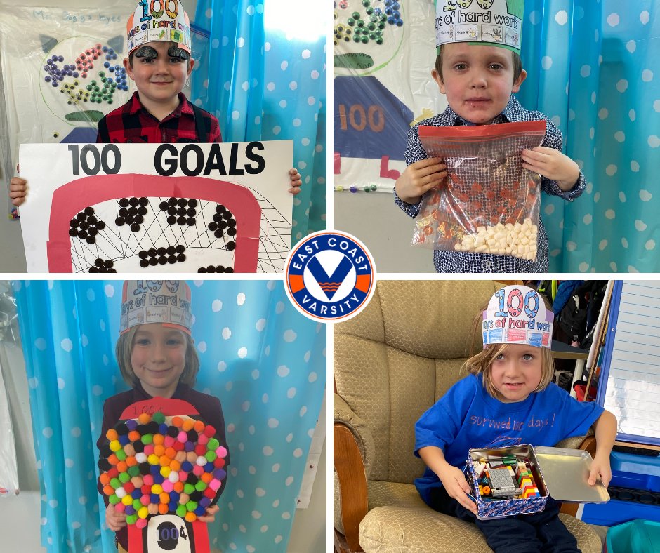EastVarsity's tweet photo. East Coast Varsity recently celebrated 100 Days of School! Students celebrated in great fashion - 100 Legos, 100 Candies, 100 Goals and so many more amazing ways! Bet there were more than 100 smiles!

#ECVPride https://t.co/iJKRzCrGp6
