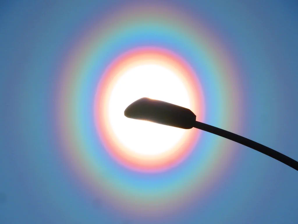 この季節は辛い！肉眼でも確認できる場合がある花粉光環という現象が多発している模様！！