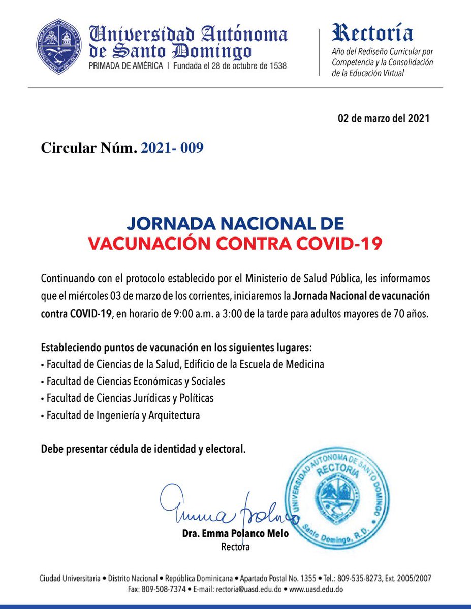 UniversidadUASD's tweet photo. ¡Atención comunidad! https://t.co/8xDpUVJE2e