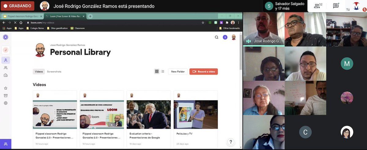 Iniciamos  formación con 4 colegios de las Carmelitas Misioneras de Santa Teresa preparándose para los diferentes escenarios educativos, clases virtuales e híbridas. Hoy aprendiendo el despliegue de Flipped Classroom en entornos virtuales.  #Educarparainnovar