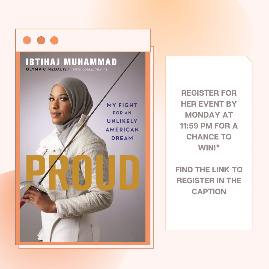 WUD DLS @ UW–Madison (@wud_dls) on Twitter photo 📚Leading up to <a href="/IbtihajMuhammad/">Ibtihaj Muhammad</a>'s event next Wednesday, we're raffling off 20 copies of her memoir to UW students! Find the guidelines on how to enter here: facebook.com/events/4512734… 📚Leading up to <a href="/IbtihajMuhammad/">Ibtihaj Muhammad</a>'s event next Wednesday, we're raffling off 20 copies of her memoir to UW students! Find the guidelines on how to enter here: facebook.com/events/4512734…